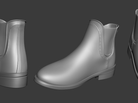 5 Shoe basemesh models Modelo 3D