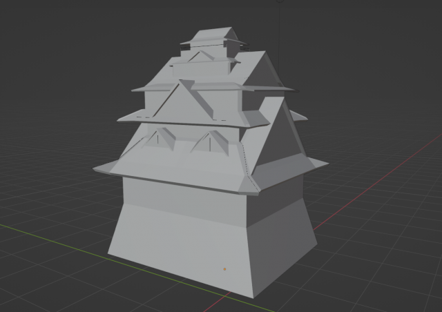 CastleofOsakamadebylily Modelo 3D .c4d .max .obj .3ds .fbx .stl .blend 