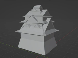 CastleofOsakamadebylily 3D Model