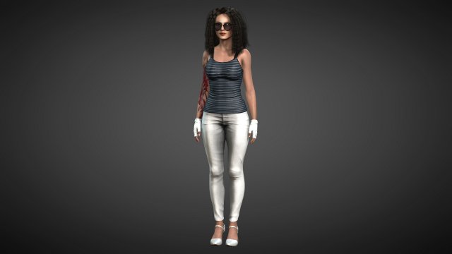 Sara 3D Модель .c4d .max .obj .3ds .fbx .stl .blend