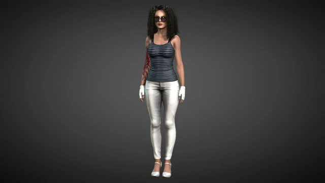 Sara 3D Model .c4d .max .obj .3ds .fbx .stl .blend 