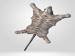 TigerSkin low poly model 3D Модель