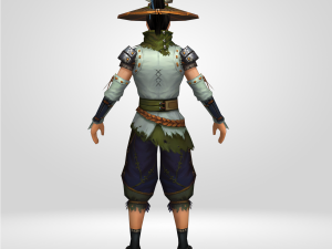 Warrior Hunter low poly 3D Модель