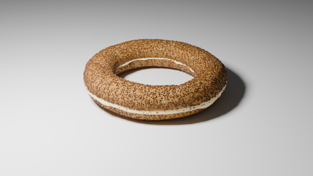 Turkish bagel 3D 모델 .c4d .max .obj .3ds .fbx .stl .blend 
