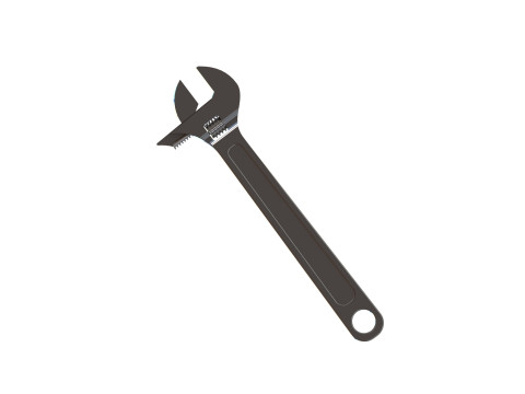 Adjustable Wrench 3D 模型
