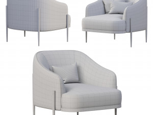 Oxford Armchair 3D Model
