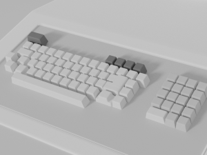 Old-Retro Computer Model 3D