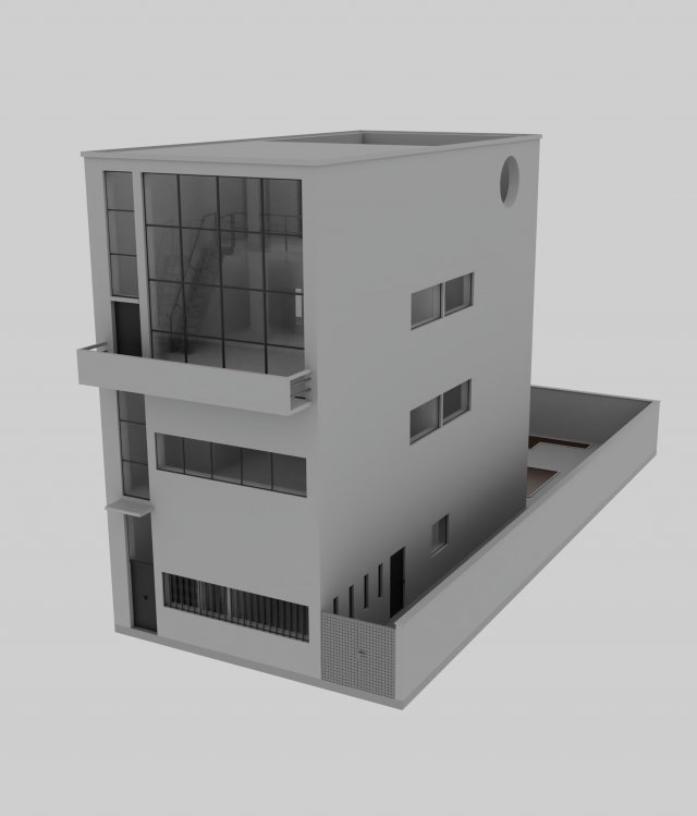 Maison Guiette 3D Модель .c4d .max .obj .3ds .fbx .stl .blend 