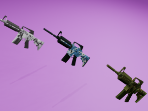 3 M4A1 3Dモデル