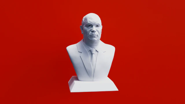 Nikita Khrushchev 3D Print Model .c4d .max .obj .3ds .fbx .stl .blend 