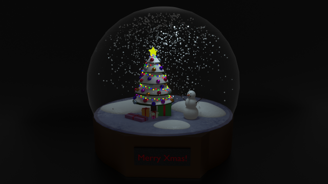 Snow globe 3D 모델 .c4d .max .obj .3ds .fbx .stl .blend 