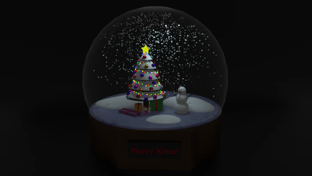 Snow globe 3D Model .c4d .max .obj .3ds .fbx .stl .blend