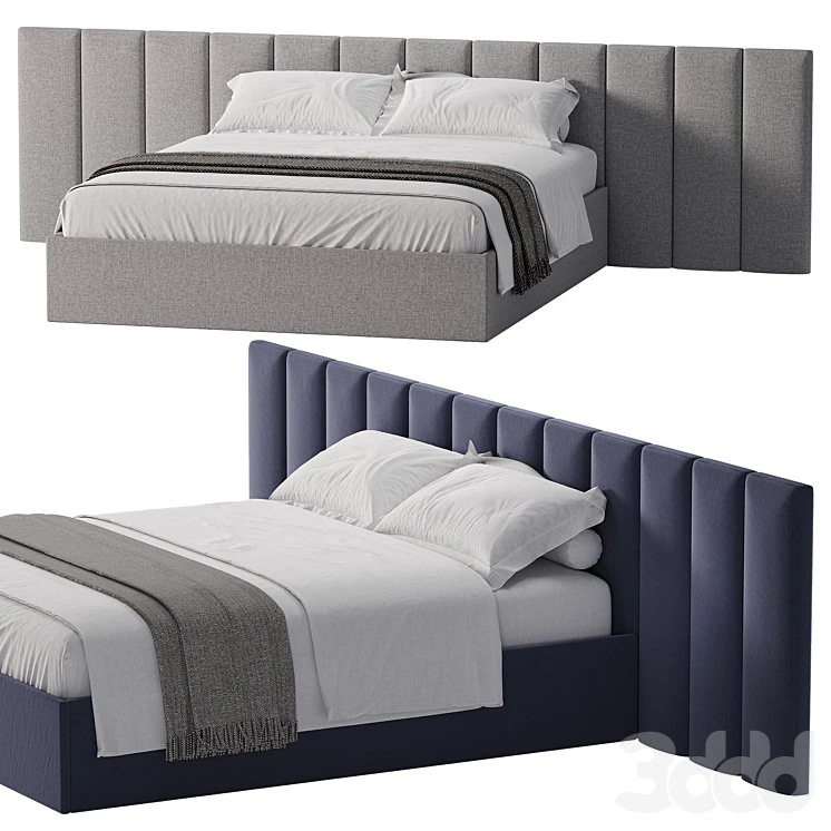 Velalla bed 3D Model .c4d .max .obj .3ds .fbx .stl .blend
