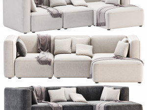 BASECAMP CHAISELOUNGE right Modular Sofa by makenordic 3D Model