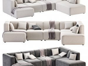 BASECAMP FAMILY left Modular Sofa by makenordic 3D Model