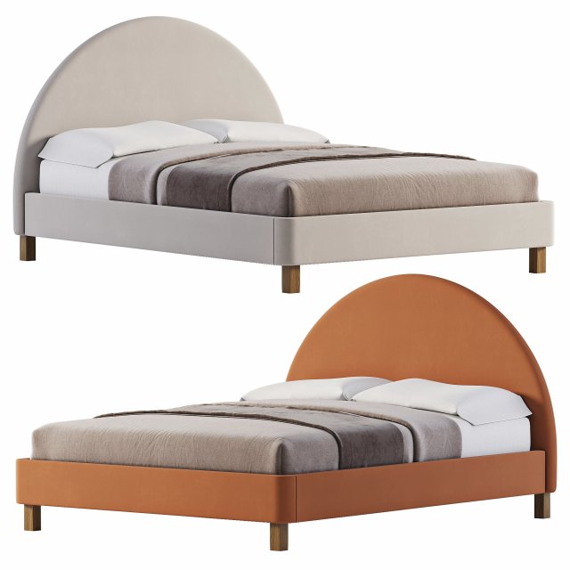 Bed DEMI Modello 3D .c4d .max .obj .3ds .fbx .stl .blend 