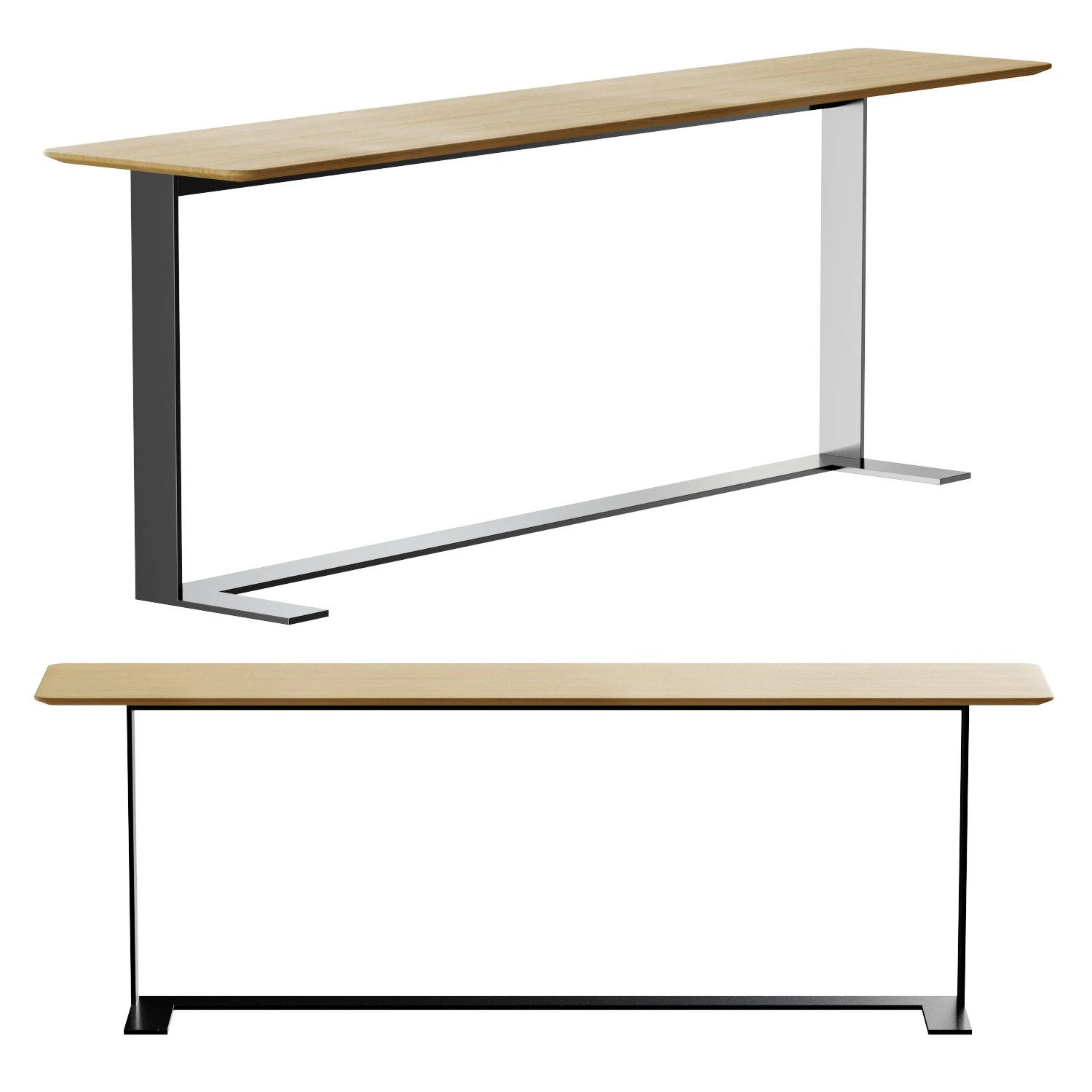 Eileen BB Italia Console 3D Model .c4d .max .obj .3ds .fbx .stl .blend 