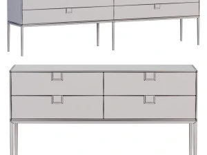 Maxalto Alcor Consoles - Console BB Italia 3D Model