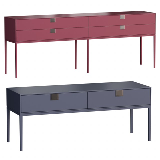Maxalto Alcor Consoles - Console BB Italia 3D 모델 .c4d .max .obj .3ds .fbx .stl .blend 