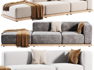 N-S02 Sofa by Karimoku Case Study 3D Model