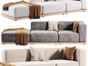 N-S02 Sofa by Karimoku Case Study 3D Модель
