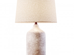 Zara Home LAMPE BASE CERAMIQUE BLANCHE 3D Model