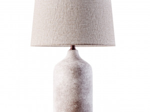 Zara Home LAMPE BASE CERAMIQUE BLANCHE 3D Model