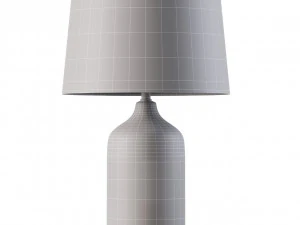 Zara Home LAMPE BASE CERAMIQUE BLANCHE 3D Model
