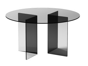 Fiam Italia CORNER Glass tables Model 3D