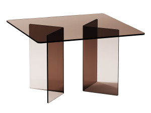 Fiam Italia CORNER Glass tables Model 3D