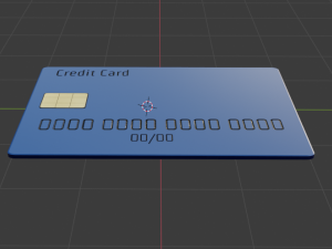 Bank Credit Card 3D Model
