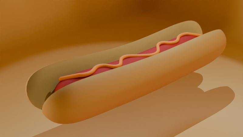 Hot Dog Modelo 3D .c4d .max .obj .3ds .fbx .stl .blend 