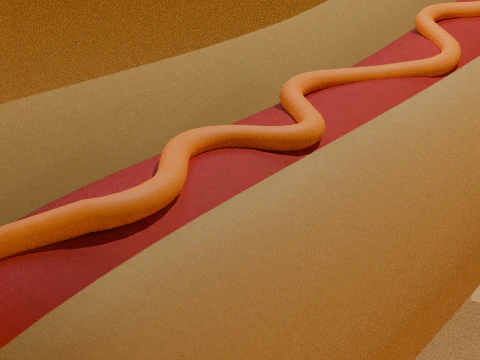 Hot Dog 3D Model