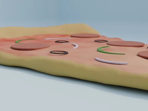Slice of Pizza 3D Model