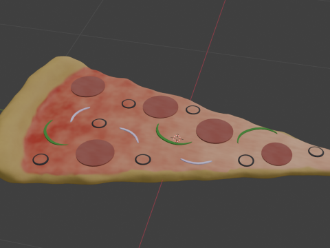 Slice of Pizza 3D Model