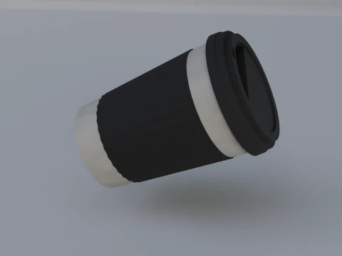 X&iacute;cara de caf&eacute; de papel Modelo 3D