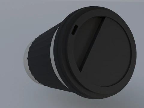 X&iacute;cara de caf&eacute; de papel Modelo 3D