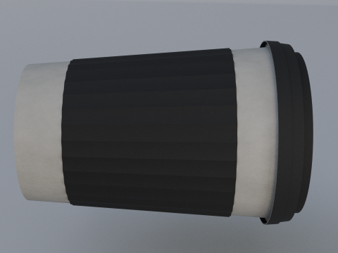 Paper Coffee Cup 3D Model