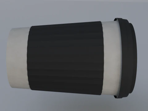 X&iacute;cara de caf&eacute; de papel Modelo 3D