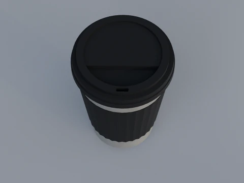 X&iacute;cara de caf&eacute; de papel Modelo 3D