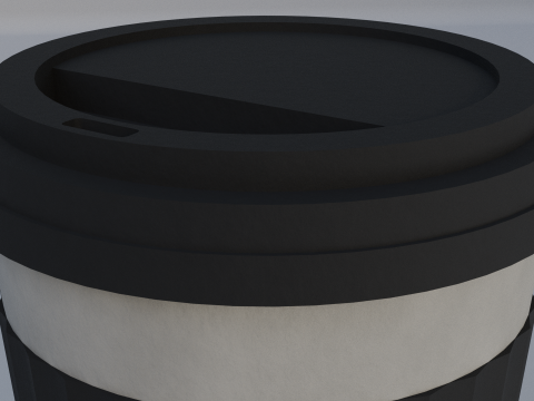 Paper Coffee Cup 3D Model