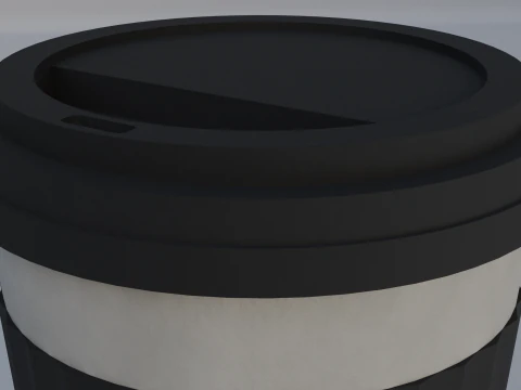 X&iacute;cara de caf&eacute; de papel Modelo 3D