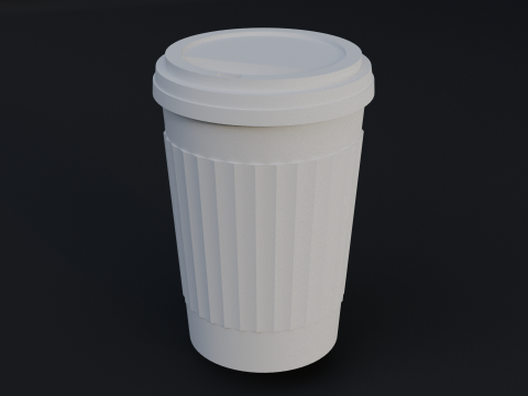 Paper Coffee Cup 3D Model