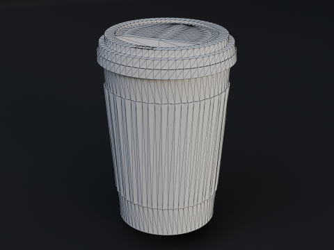 Paper Coffee Cup 3D Model