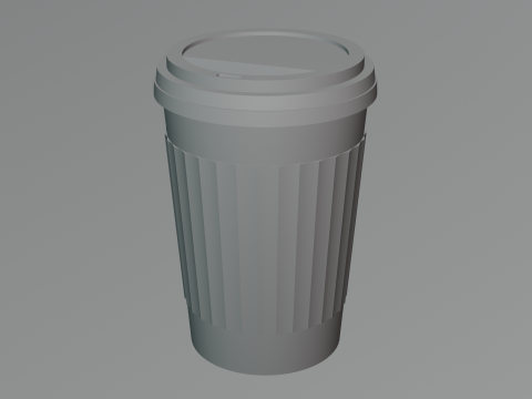 Paper Coffee Cup 3D Model