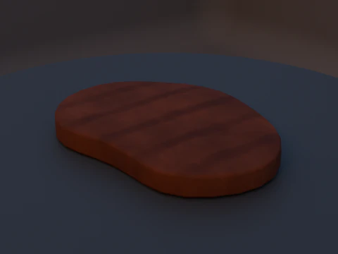 Bistecca stilizzata Modello 3D