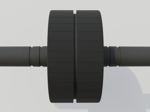Double Exercise Wheel Model 3D