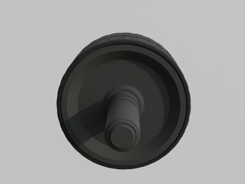 Double Exercise Wheel Model 3D