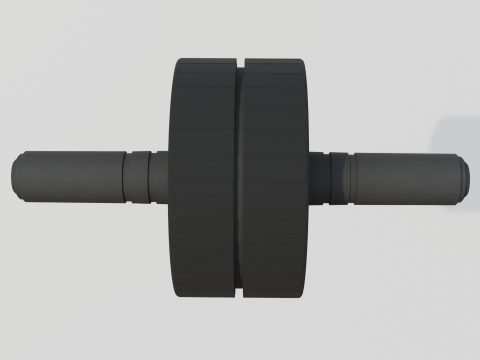 Double Exercise Wheel Model 3D