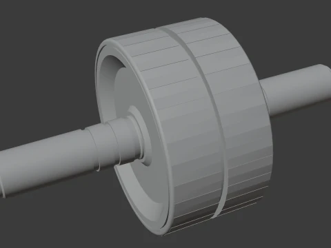 Double Exercise Wheel 3D Model